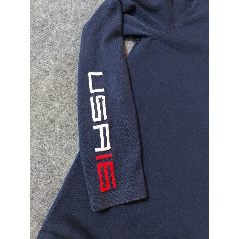 Polo Ralph Lauren RLX Sweater‎ Mens Small Blue USA 2016 1/4 Zip Pullover Henley - Picture 6 of 11
